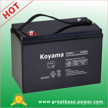 Durable Long Life Solar Battery Storage Battery 6V 200ah